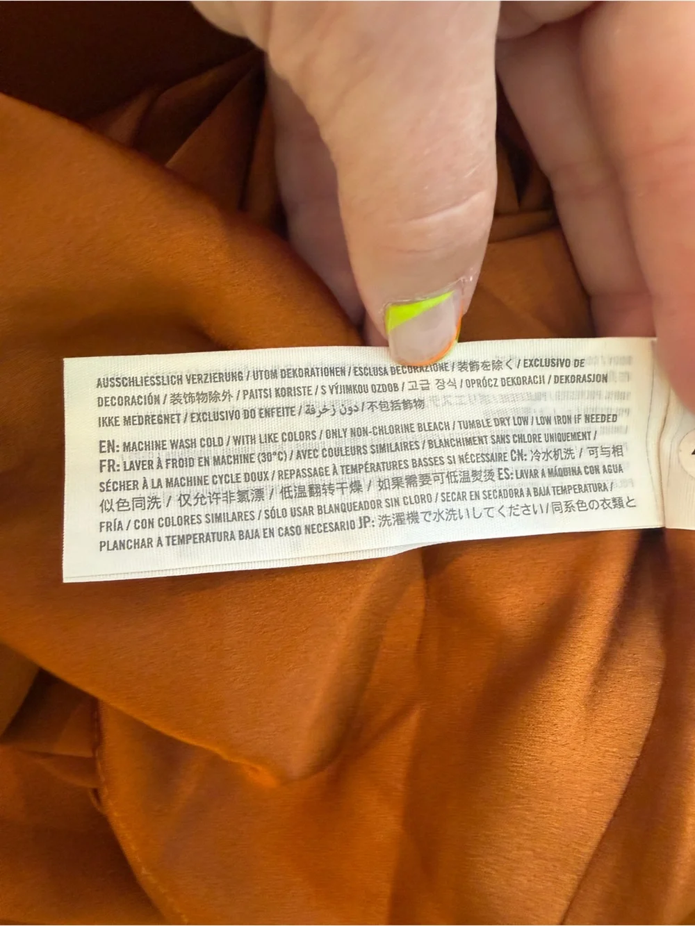 Abercrombie & Fitch Rust Satin Cross Back Maxi Dress Sz L 25967